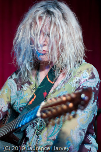 Catherine 'Been' Feeney on acoustic guitar