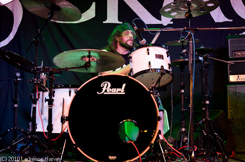 Karl Randall on drums