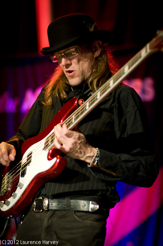Clive 'Honeytrap' Jones on bass