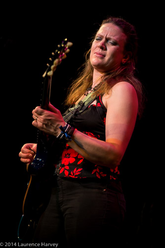 Clare Free on guitar