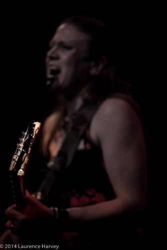 Clare Free on guitar