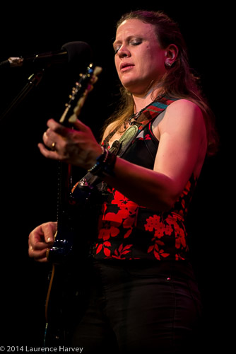 Clare Free on guitar