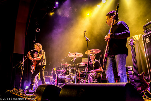 John Wesley & his band on stage. Support band for Flying Colors