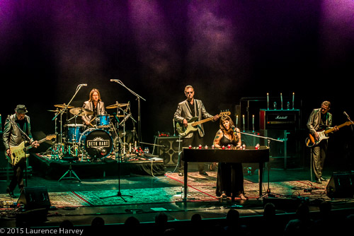 Beth Hart & her band on stage at The Barbican Centre