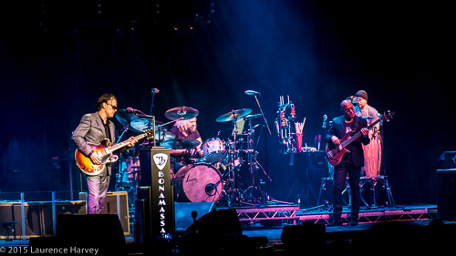 Joe Bonamassa & his band on stage at the Hammersmith Apollo