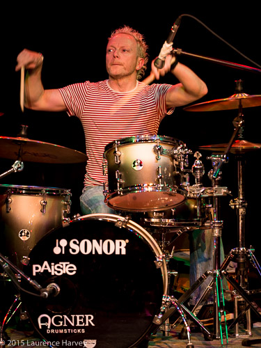 Martin Johnson on drums