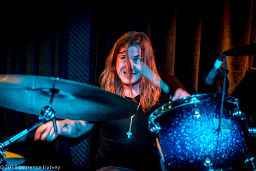 Dennis Holm on drums