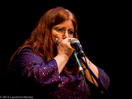 Octavia on blues harp