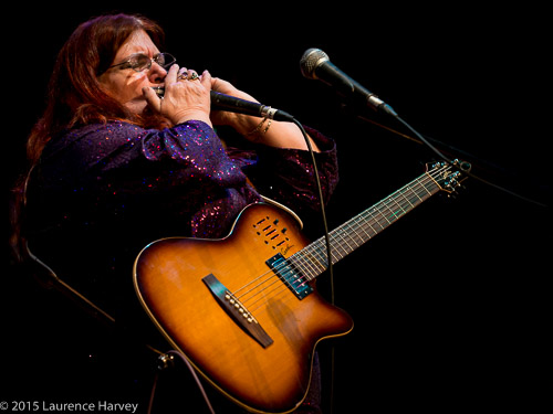 Octavia on blues harp