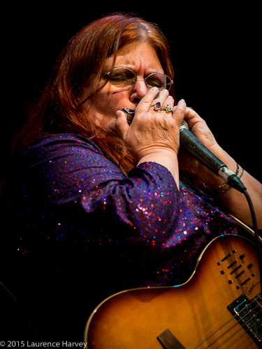 Octavia on blues harp