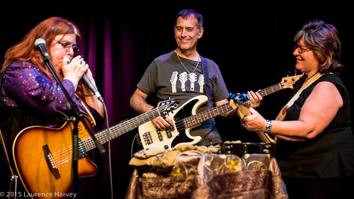 Derek White on bass, with Octavia and guest, Mary Emelio