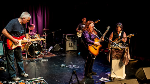 Octavia and her band on stage at The Limelight Theatre