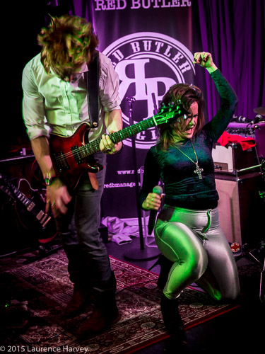 Alex Butler on guitar and backing vocals & Jane Pearce on lead vocals