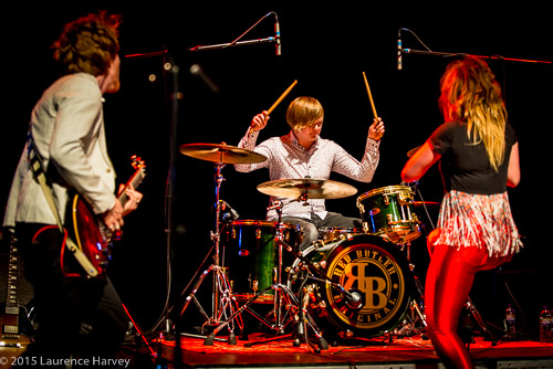 Charlie Simpson on drums
