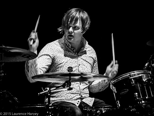 Charlie Simpson on drums