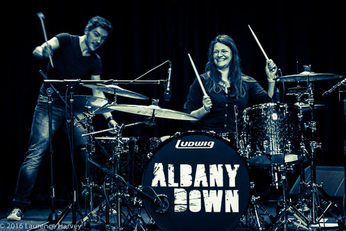 Paul Muir on vocals & Donna Peters on drums