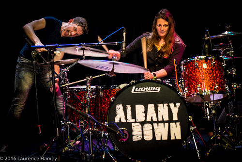 Paul Muir on vocals & Donna Peters on drums