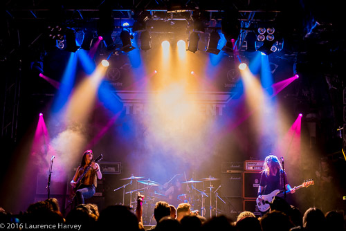 The Amorettes on stage at O2 Academy, Islington