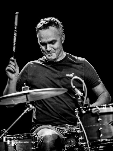 Jamie Fyffe on drums