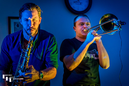 Tom Petracarro on sax & Frank Ryan on trombone