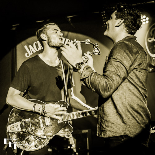Danny Core on vocals & James Tranter on lead guitar