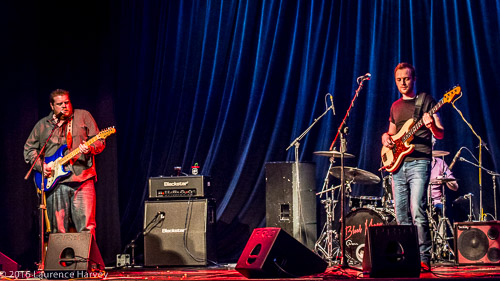 Danny Bryant & his band on stage at Harpenden Public Halls