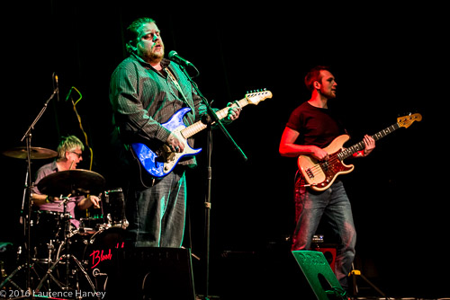 Danny Bryant & his band on stage at Harpenden Public Halls