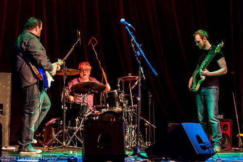 Danny Bryant & his band on stage at Harpenden Public Halls
