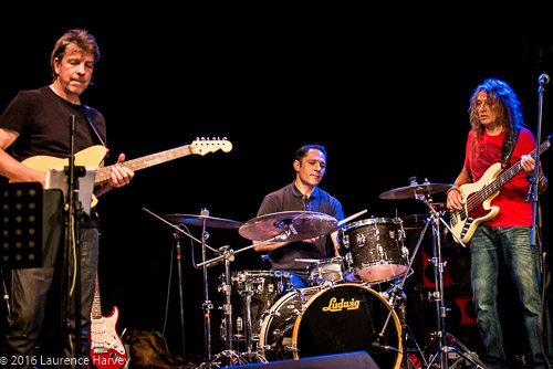 Robin Boult on guitar, Stuart Uren on bass & Andrew McGuinness on drums
