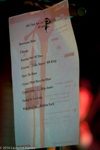 Ryk Mead & The London Blues Machine set list