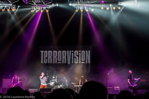 Terrorvision on stage at Wembley Arena