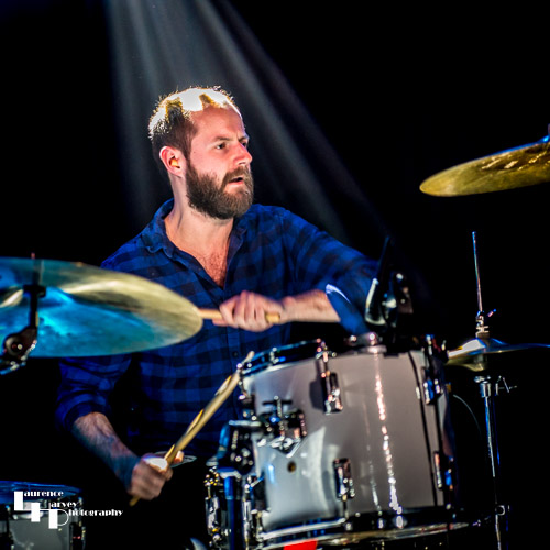 James Dudley on drums