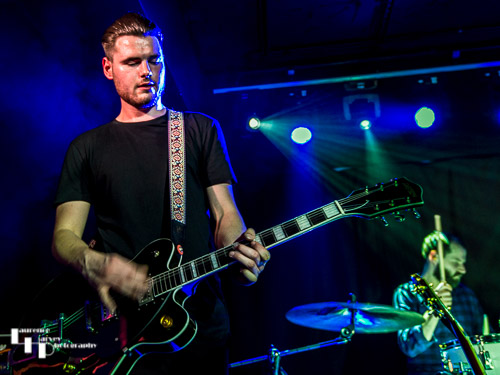 James Tranter on lead guitar
