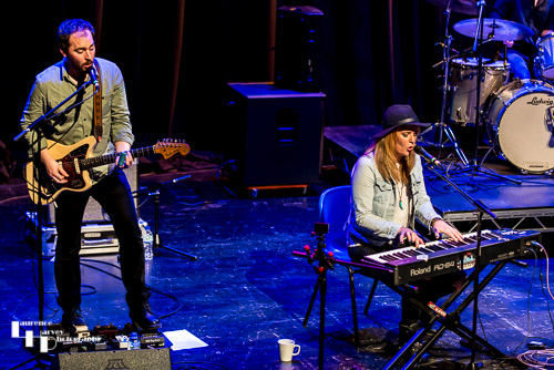 Elles Bailey on keys & Joe Wilkins on guitar