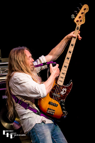 Jamie Mallender on bass