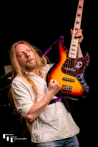 Jamie Mallender on bass