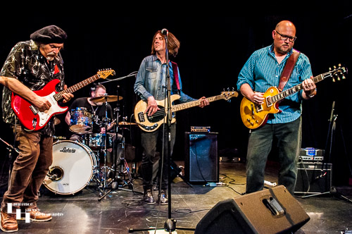 Mick Pini & Strange Blues on stage at The Limlight Theatre