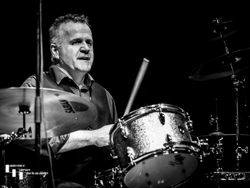 Mike Hellier on drums