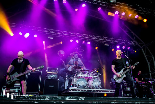 The Devin Townsend Project on stage at Ramblin' Man Fair