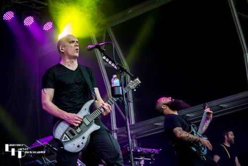 The Devin Townsend Project: Devin Townsend &
Dave Young on guitars