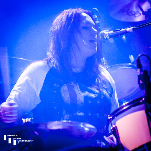 Robyn Haycock on drums