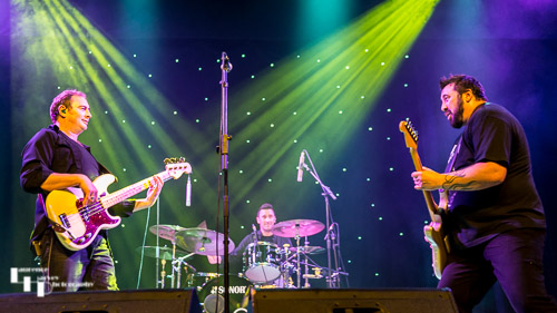 Mat Beable on bass, Alan Nimmo on guitar & Craig Bacon on drums
