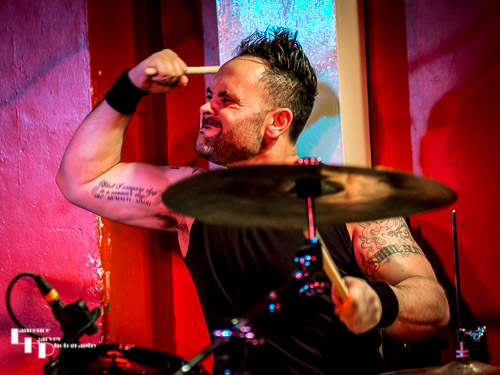 Dan Chantrey on drums