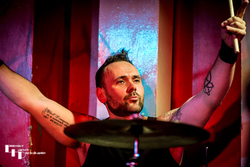 Dan Chantrey on drums
