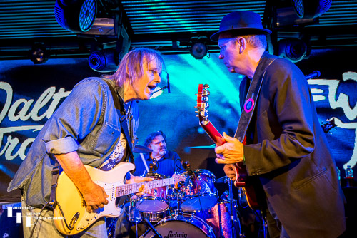 Walter Trout & guest Stephen Dale Petit on stage at Under The Bridge