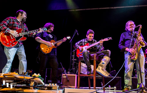 Catfish, Northsyde & guests jamming on stage at The Harlington