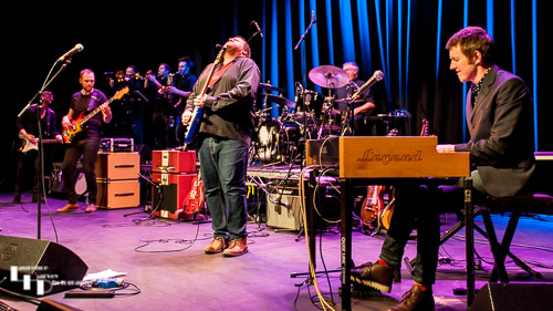Danny Bryant & his band on stage at Arlington Arts Centre
