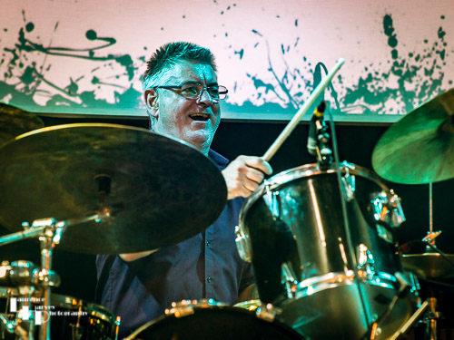 Dave Raeburn on drums