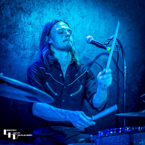 Luka van de Poel on drums