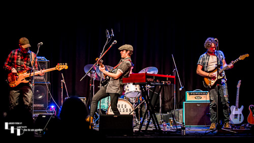 Greg Coulson & his band on stage at The Corn Hall
